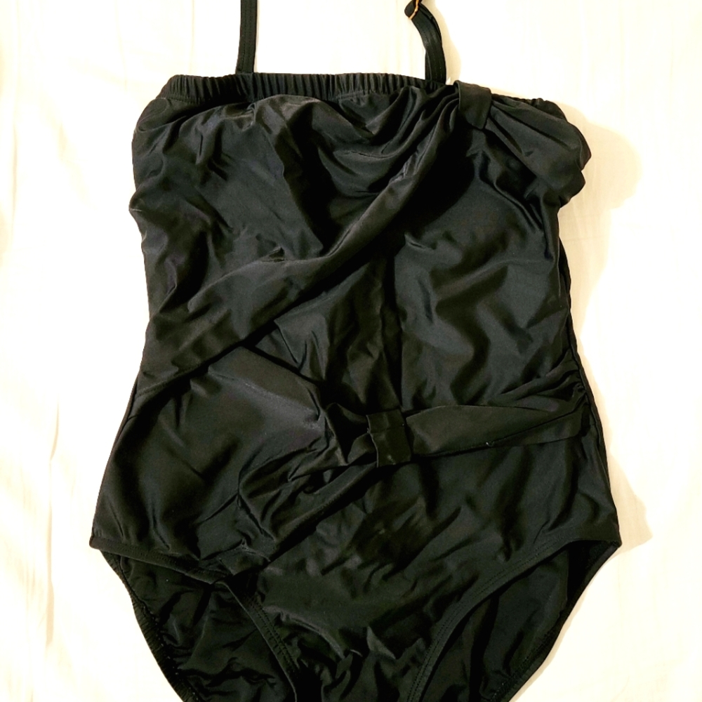 Shore Shapes Black 1 Piece Swimsuit